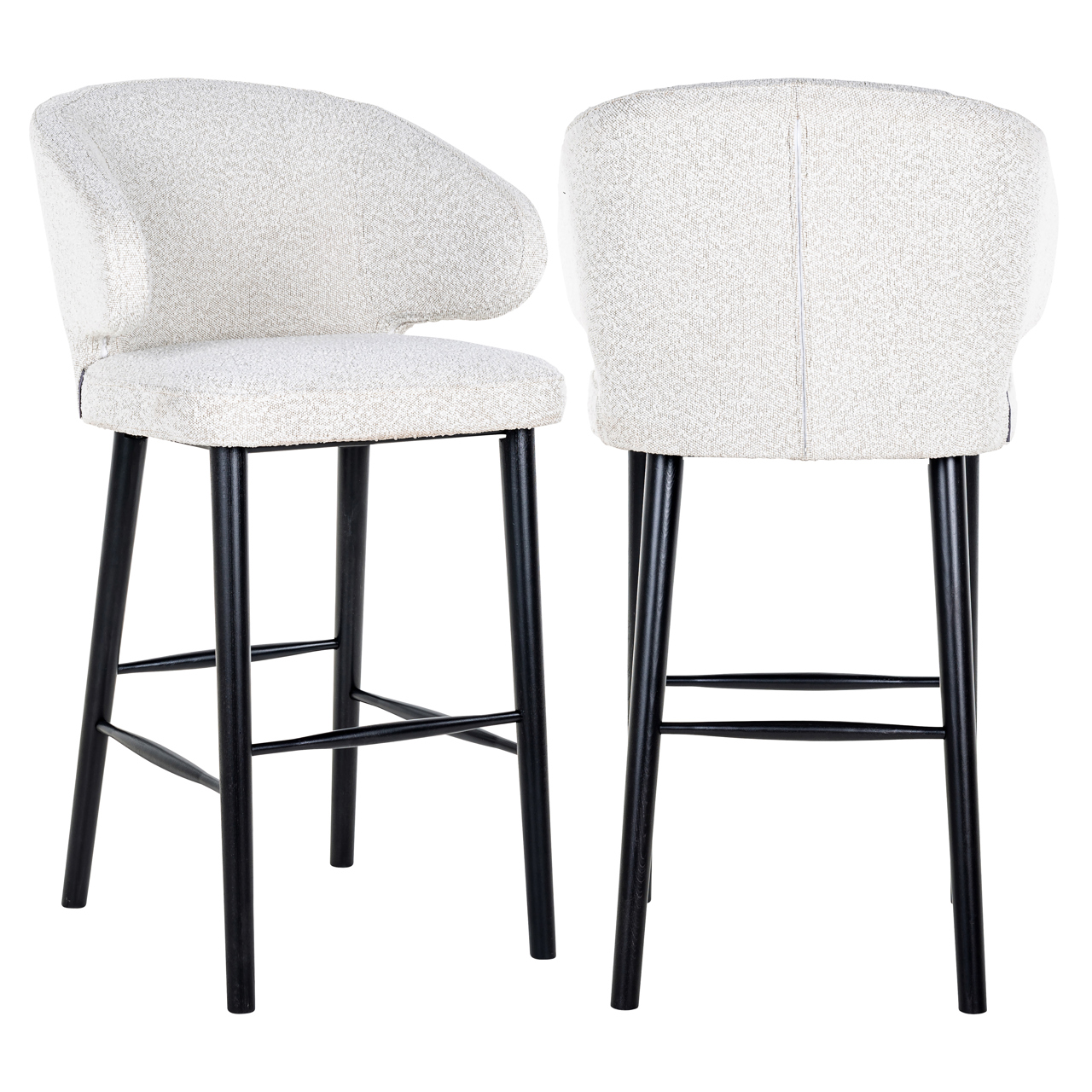 Bar stool Indigo white bouclé (Copenhagen 900 Bouclé White)