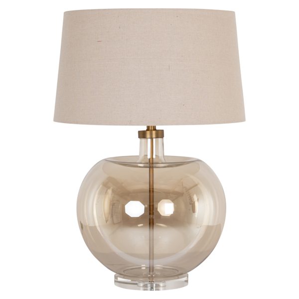 Lampa stołowa Jazzy bursztynowa