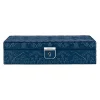 381117-1 WOLF X LIBERTY All Over Ianthe Medium Jewellery Box - Navy
