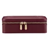 381327-1 WOLF X LIBERTY Ianthe Medium Jewellery Zip Case - Burgundy