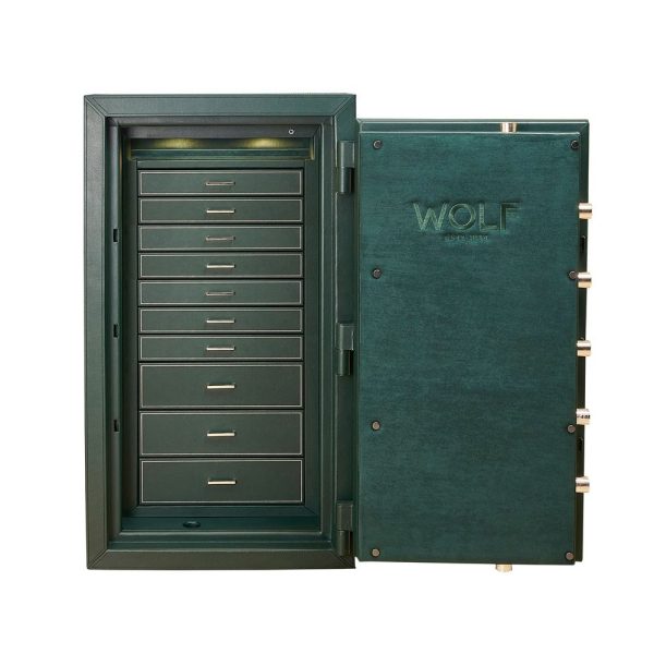 Athos Watch and Jewelry Winder Safe -Green