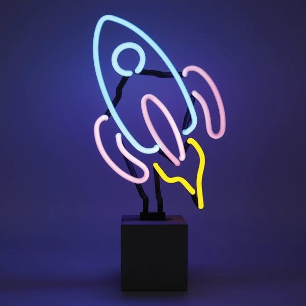 Neon 'Rocket' Sign