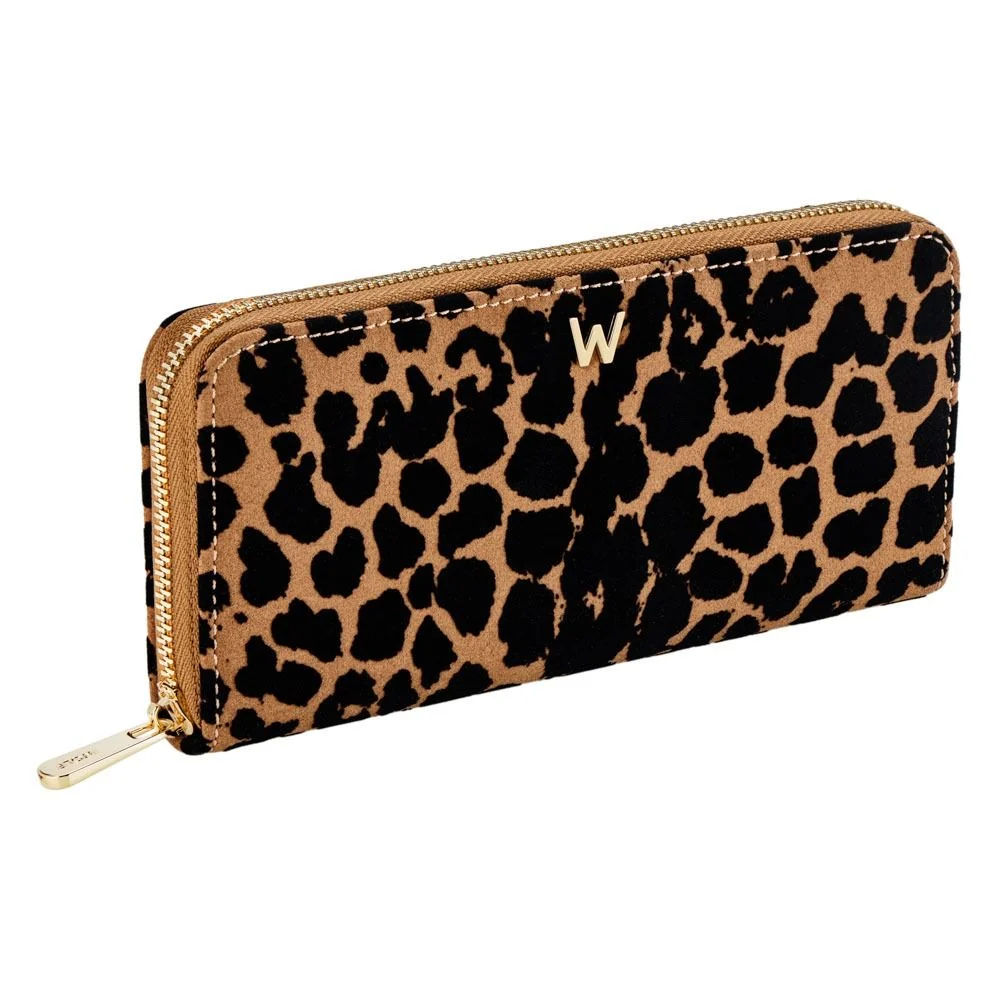 Savanna Leopard Print Long Zip Wallet_395013-2
