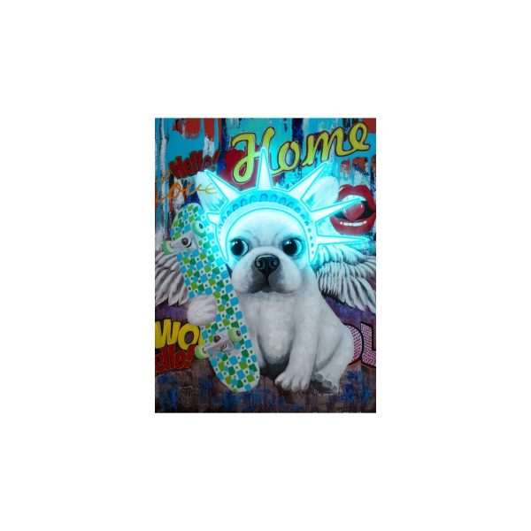 Obraz LED "Liberty Dog"