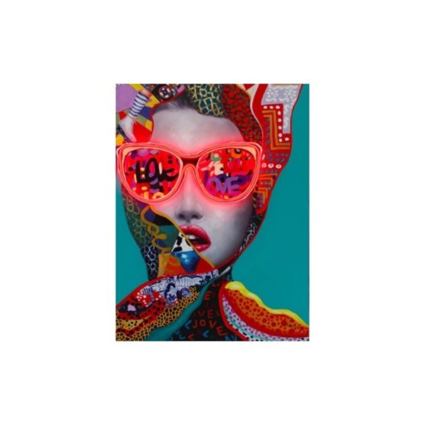 Obraz LED "Chic Woman"