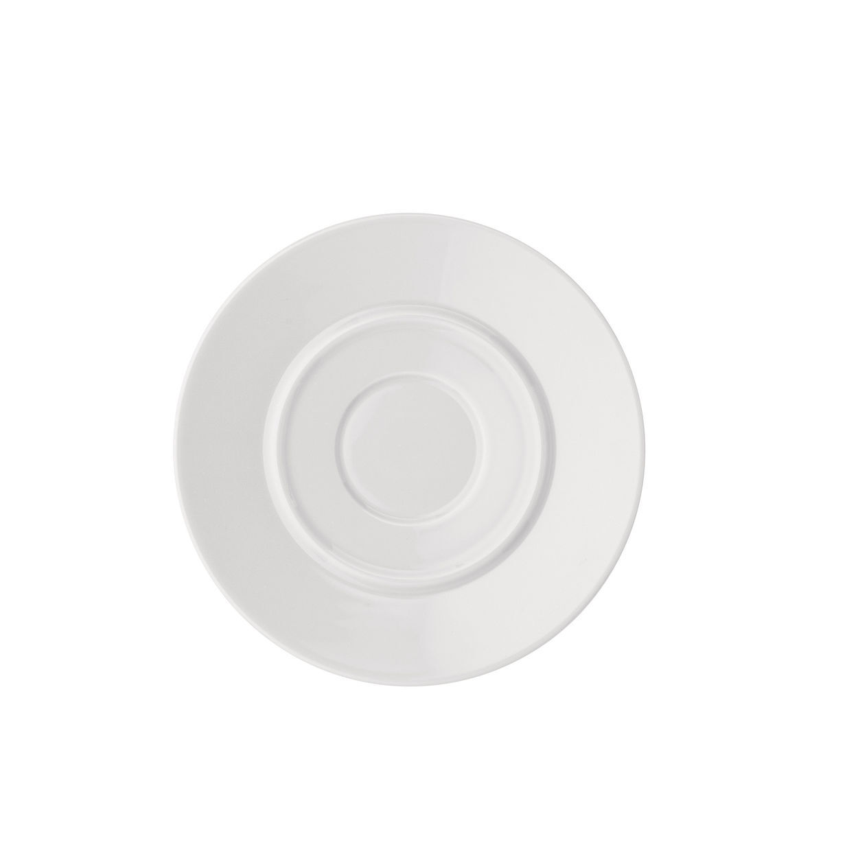 Spodek do filiżanki do herbaty i kawy z białej porcelany