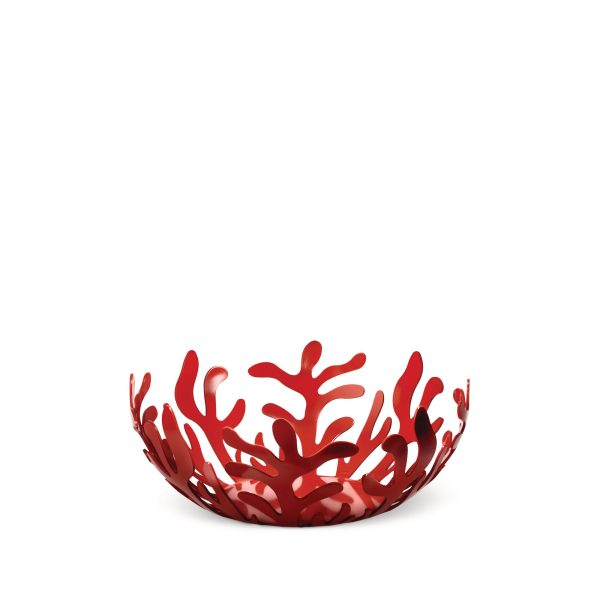 kosz na owoce, czerwony; 25 cm