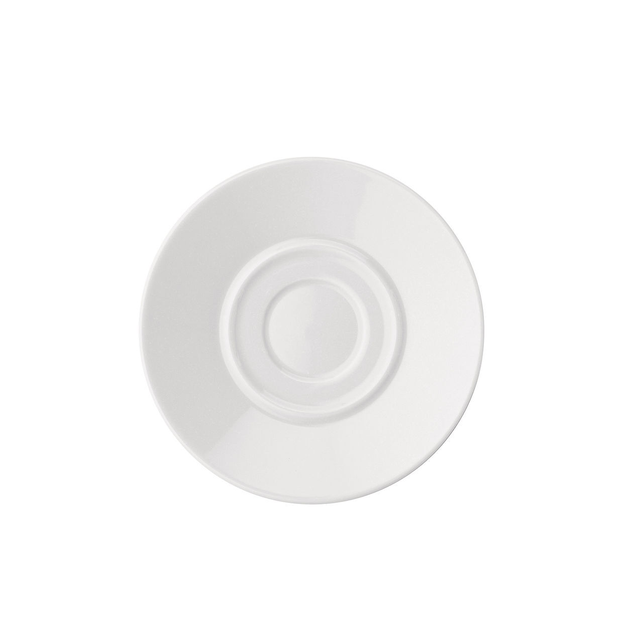 Spodek do filiżanki do mokki z białej porcelany