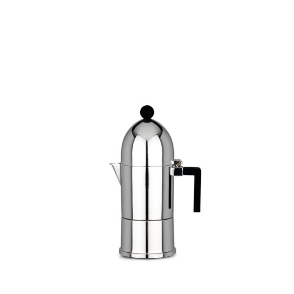 zaparzacz do espresso, ciśnieniowy, czarne uchwyty, na 3 filiżanki
