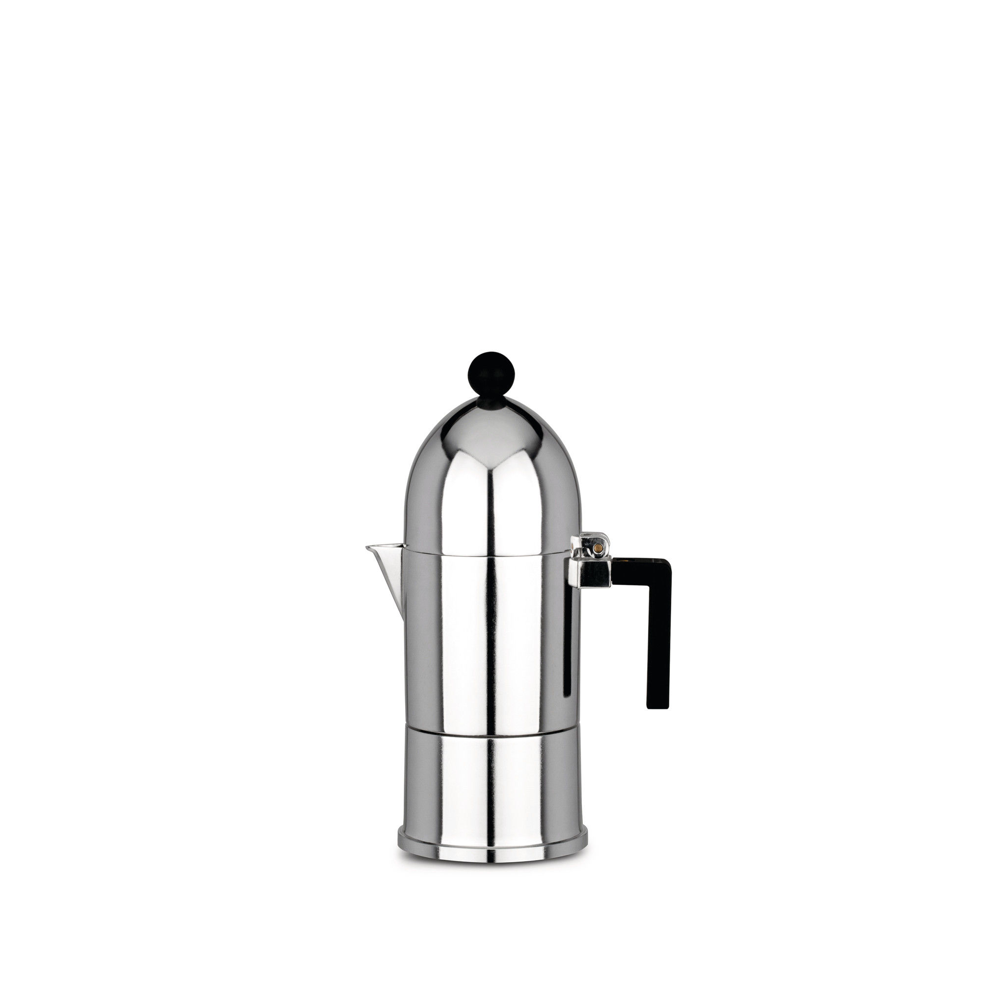 zaparzacz do espresso, ciśnieniowy, czarne uchwyty, na 3 filiżanki