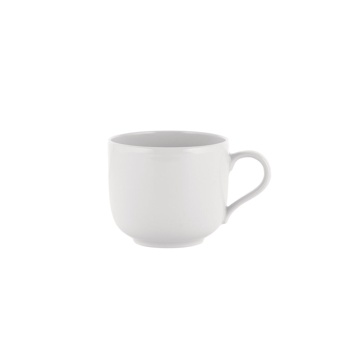 Filiżanka do kawy z białej porcelany.