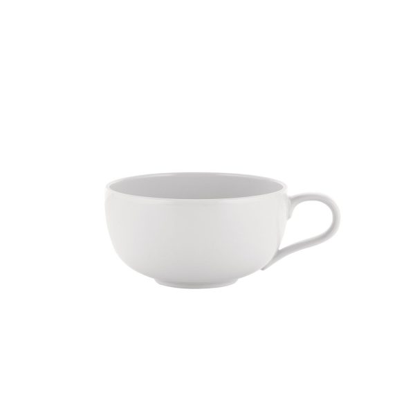 Filiżanka do herbaty z białej porcelany