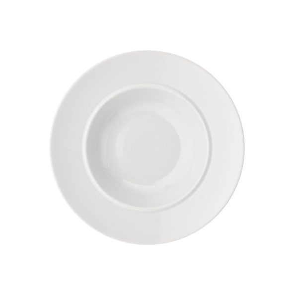 Miska na zupę z białej porcelany 23 cm