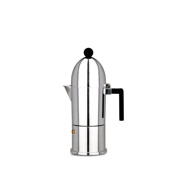 zaparzacz do espresso, ciśnieniowy, czarne uchwyty, na 6 filiżanek