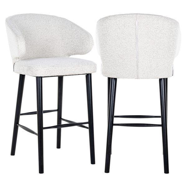 Bar stool Indigo white bouclé (Copenhagen 900 Bouclé White)