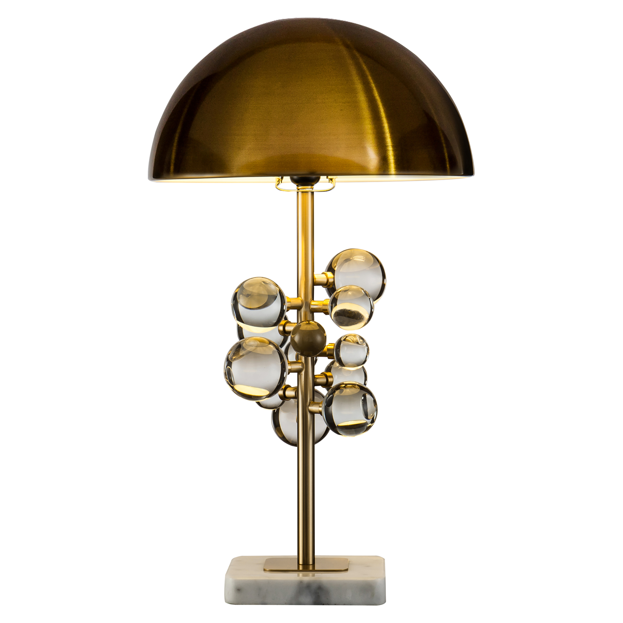 Lampa stołowa Bela brązowa
